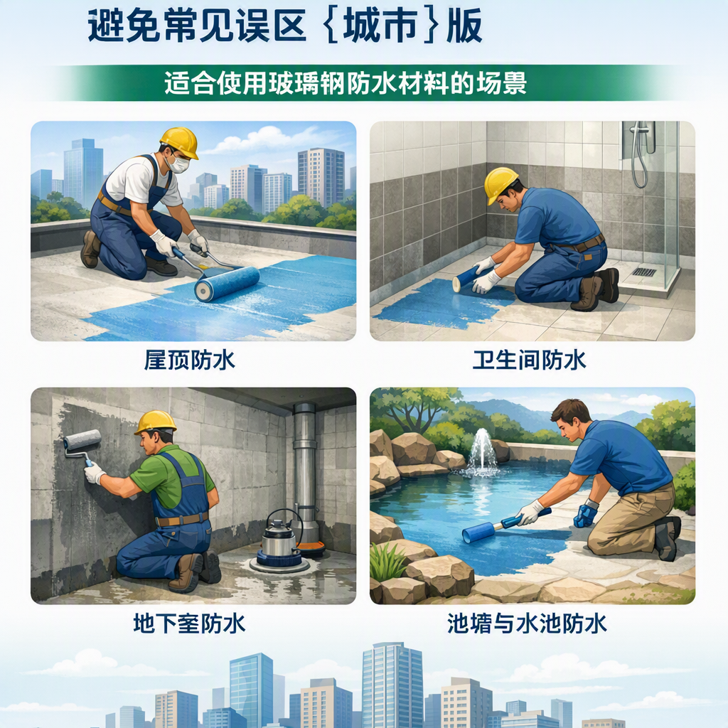玻璃钢防水材料施工注意事项,避免常见误区 随州 版