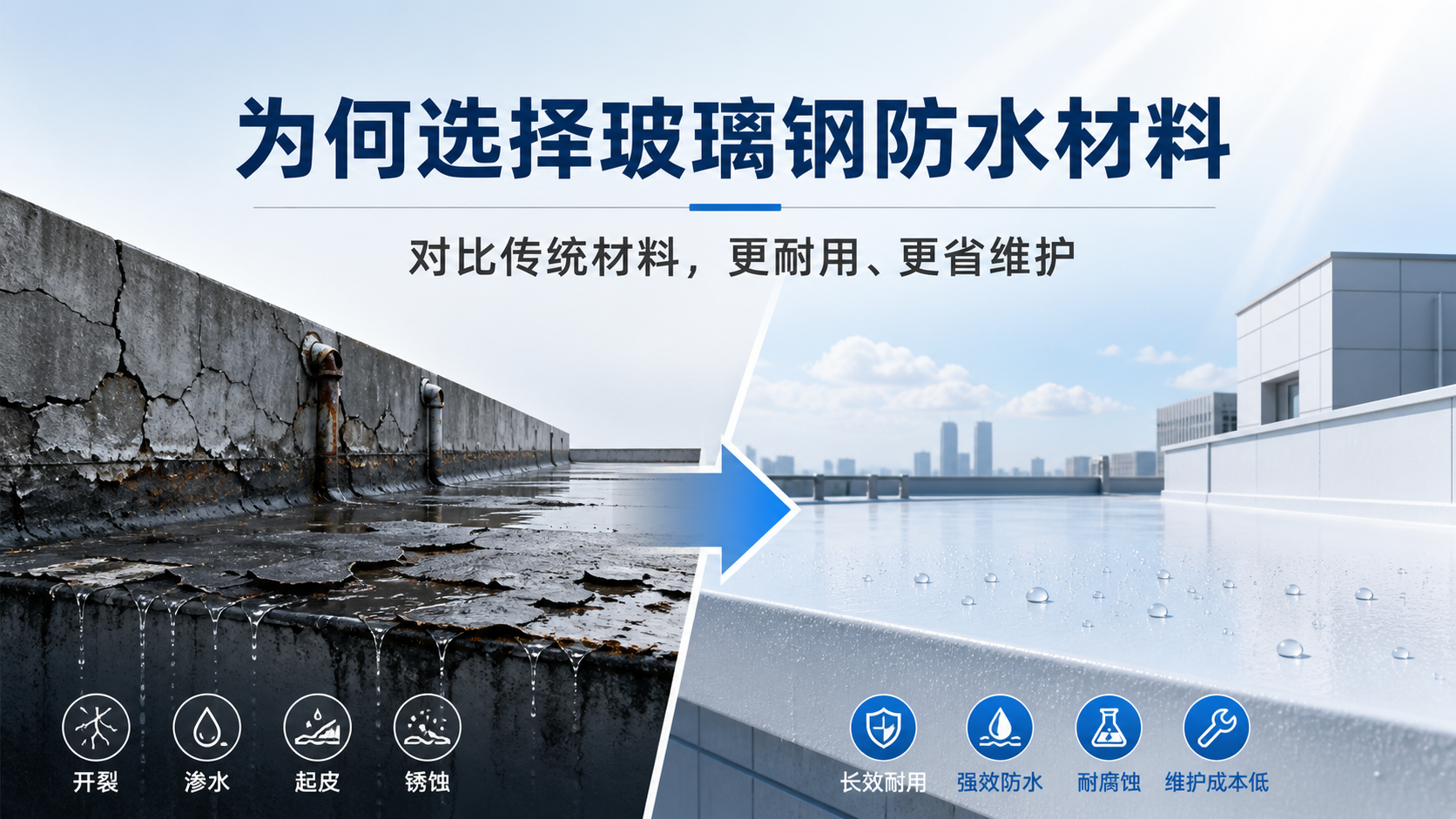 在随州，为何选择玻璃钢防水材料而非传统材料