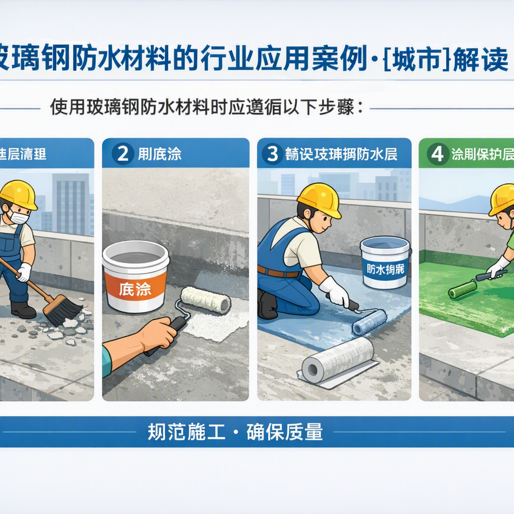 玻璃钢防水材料的行业应用案例，随州解读